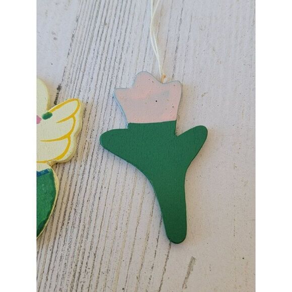 Chicken hatch egg Easter flower spring ornament xmas set - Picture 2 of 5